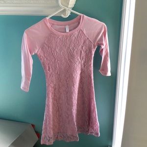 Pink Lacey Kids Dress